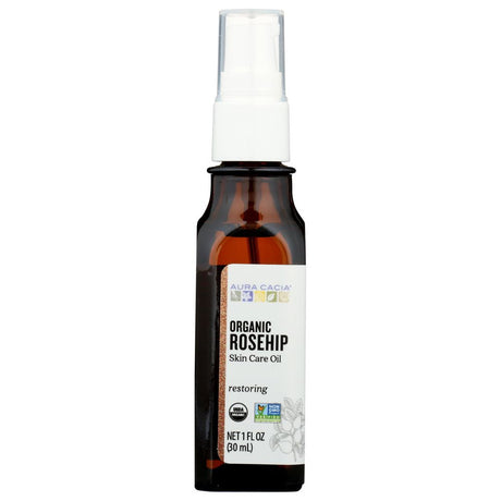 AURA CACIA: Organic Rosehip Oil with Vitamin E Natural Skin Care, 1 oz - #tag1# - #tag2#