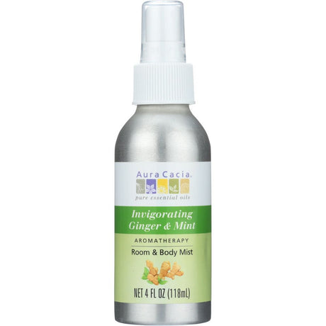 AURA CACIA: Room & Body Mist Invigorating Ginger & Mint, 4 oz - #tag1# - #tag2#