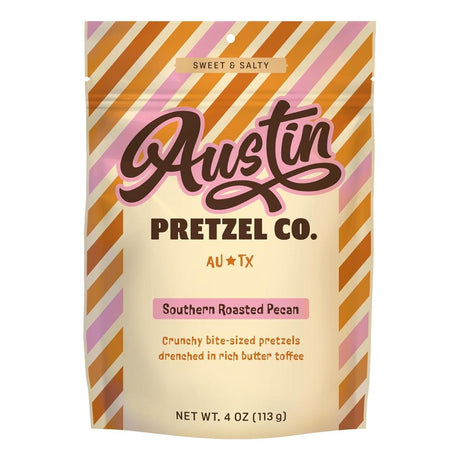 AUSTIN PRETZEL CO: Southern Roasted Pecan Pretzels, 4 oz - #tag1# - #tag2#