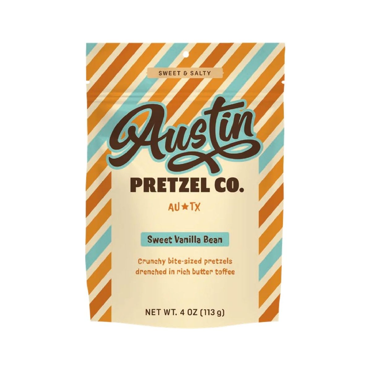 AUSTIN PRETZEL CO: Sweet Vanilla Bean Pretzels, 4 oz - #tag1# - #tag2#