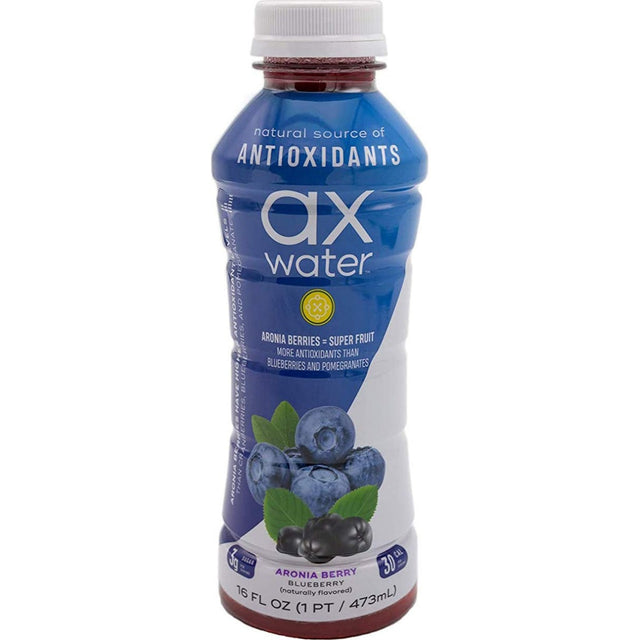 AX WATER: Aronia Berry & Blueberry Flavored Juice, 16 fo - #tag1# - #tag2#