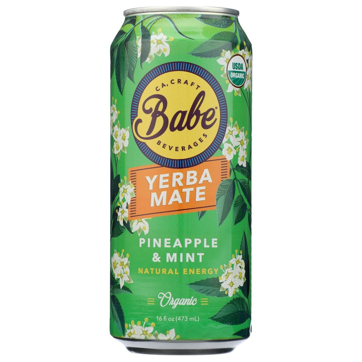 BABE BEVERAGES: Yerba Mate Pineapple and Mint Organic Energy Tea, 16 fo - #tag1# - #tag2#