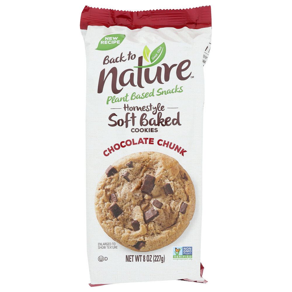 BACK TO NATURE: Homestyle Soft Baked Chocolate Chunk Cookies, 8 oz - #tag1# - #tag2#