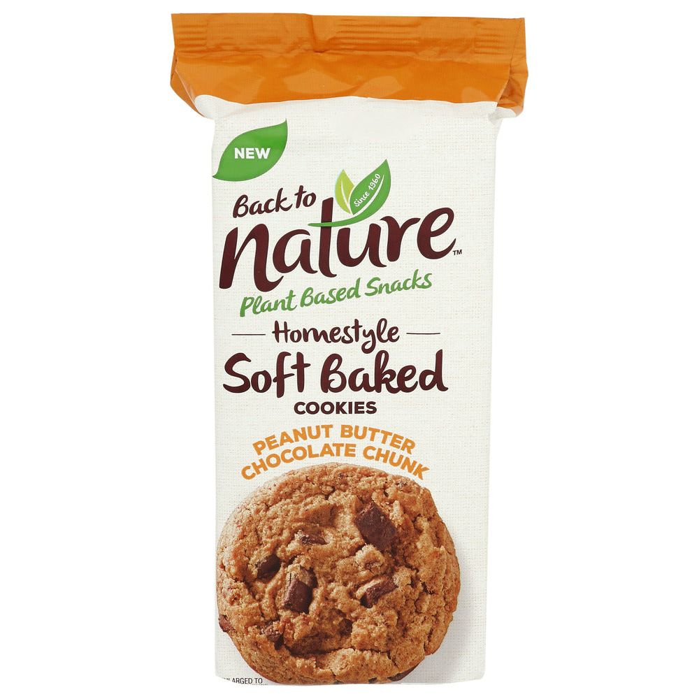 BACK TO NATURE: Homestyle Soft Baked Peanut Butter Chocolate Chunk Cookies, 8 oz - #tag1# - #tag2#