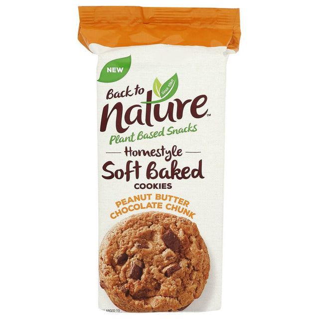 BACK TO NATURE: Homestyle Soft Baked Peanut Butter Chocolate Chunk Cookies, 8 oz - #tag1# - #tag2#