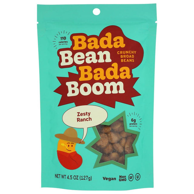 BADA BEAN BADA BOOM: Snack Bean Zesty Ranch, 4.5 oz - #tag1# - #tag2#