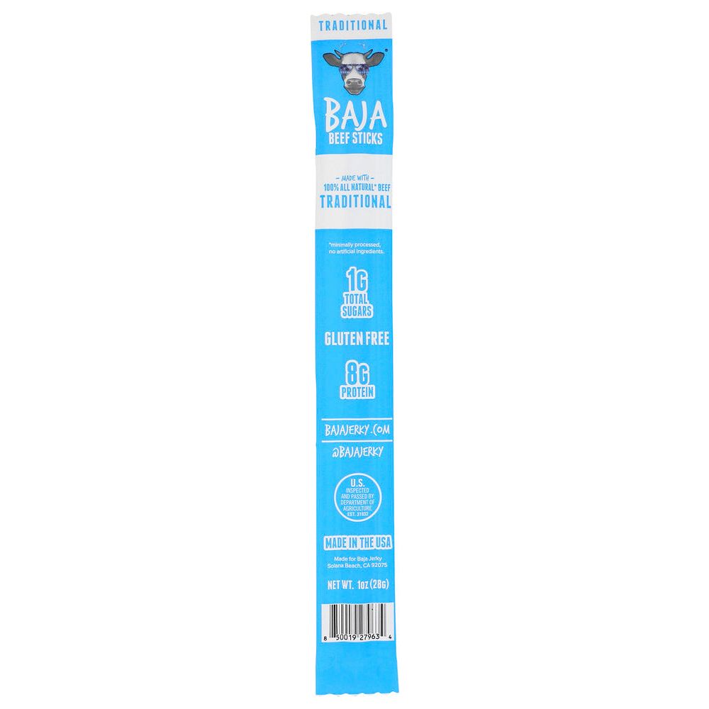 BAJA BEEF STICKS: Traditional Beef Sticks, 1 oz - #tag1# - #tag2#