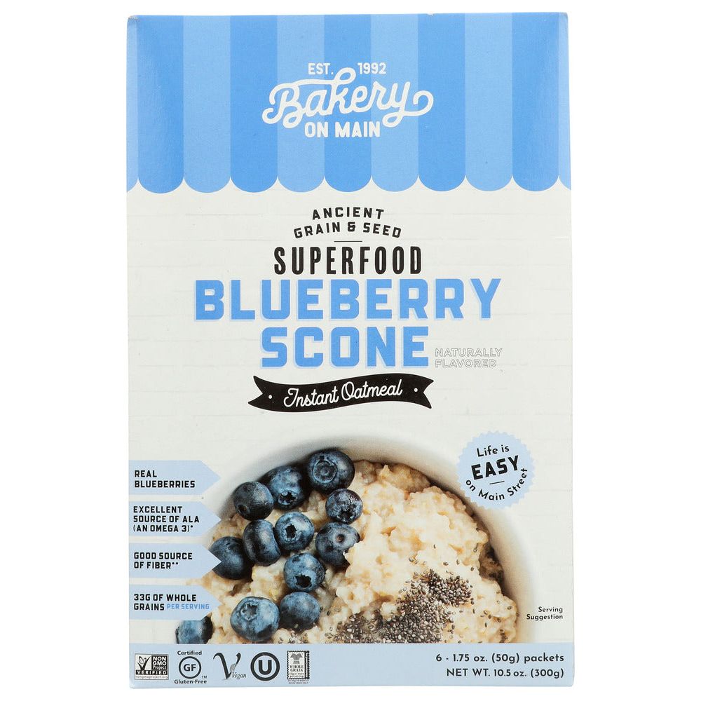 BAKERY ON MAIN: Oatmeal Inst Gf Bbscone 6, 10.5 oz - #tag1# - #tag2#