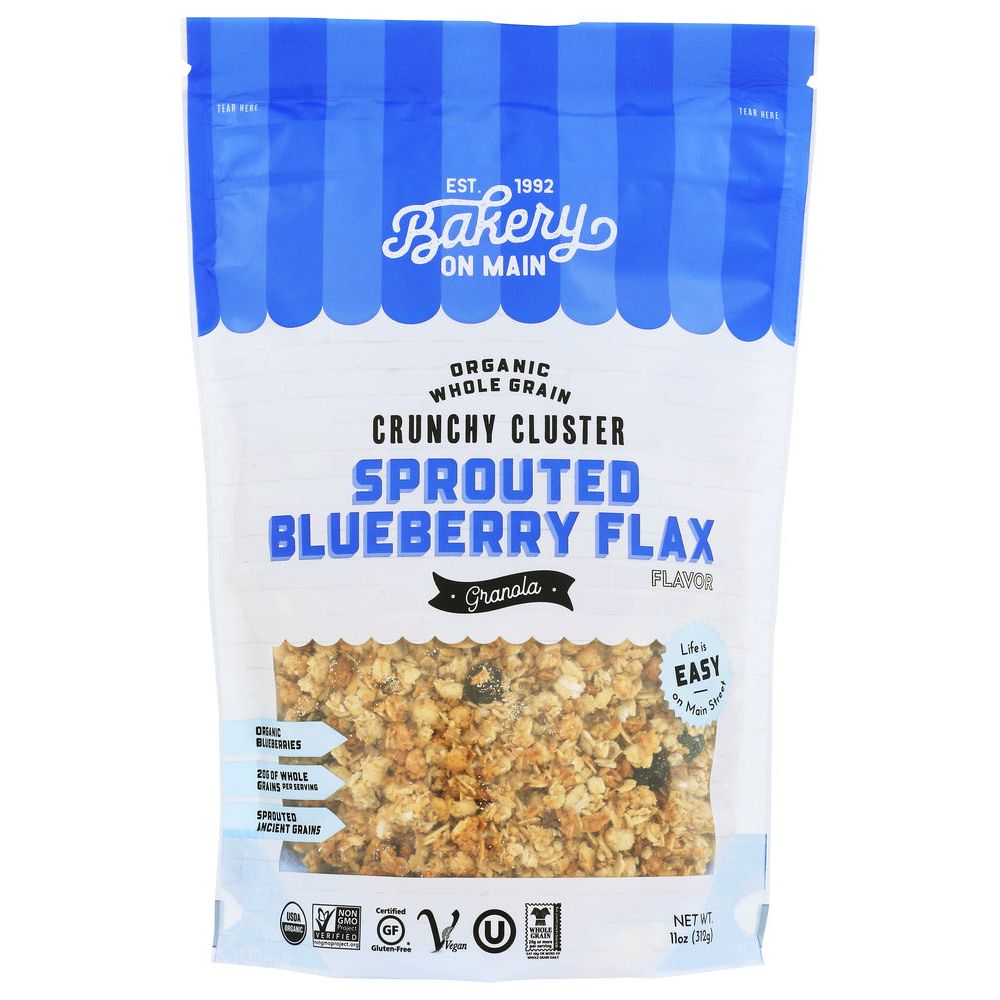 BAKERY ON MAIN: Sprouted Blueberry Flax Granola, 11 oz - #tag1# - #tag2#