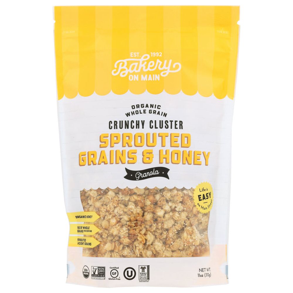 BAKERY ON MAIN: Sprouted Grains and Honey Granola, 11 oz - #tag1# - #tag2#