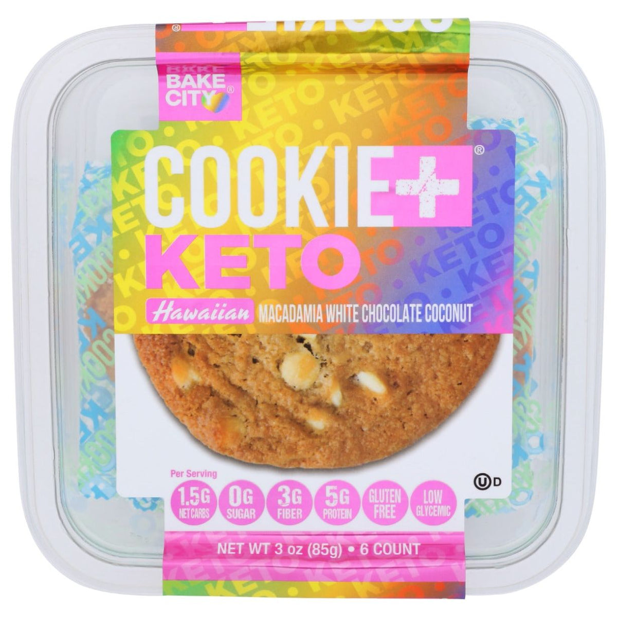 BAKE CITY: Cookie Plus Keto Hawaiian, 3 oz - #tag1# - #tag2#