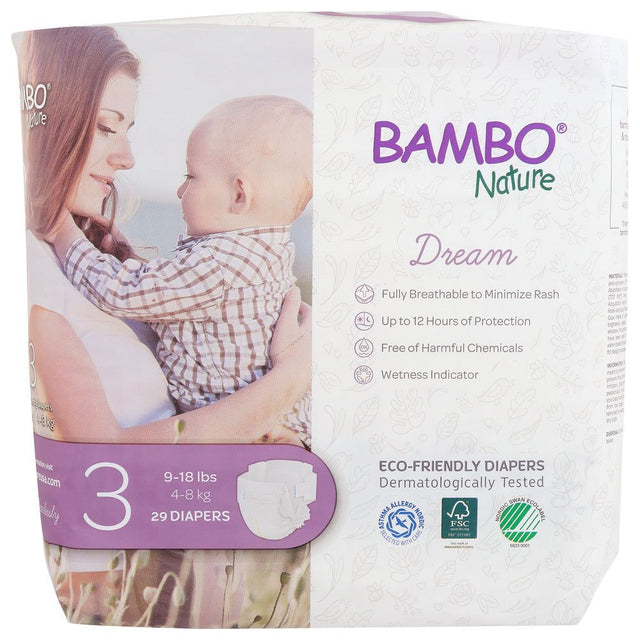 BAMBO NATURE: Diapers Baby Size 3, 29 pk - #tag1# - #tag2#