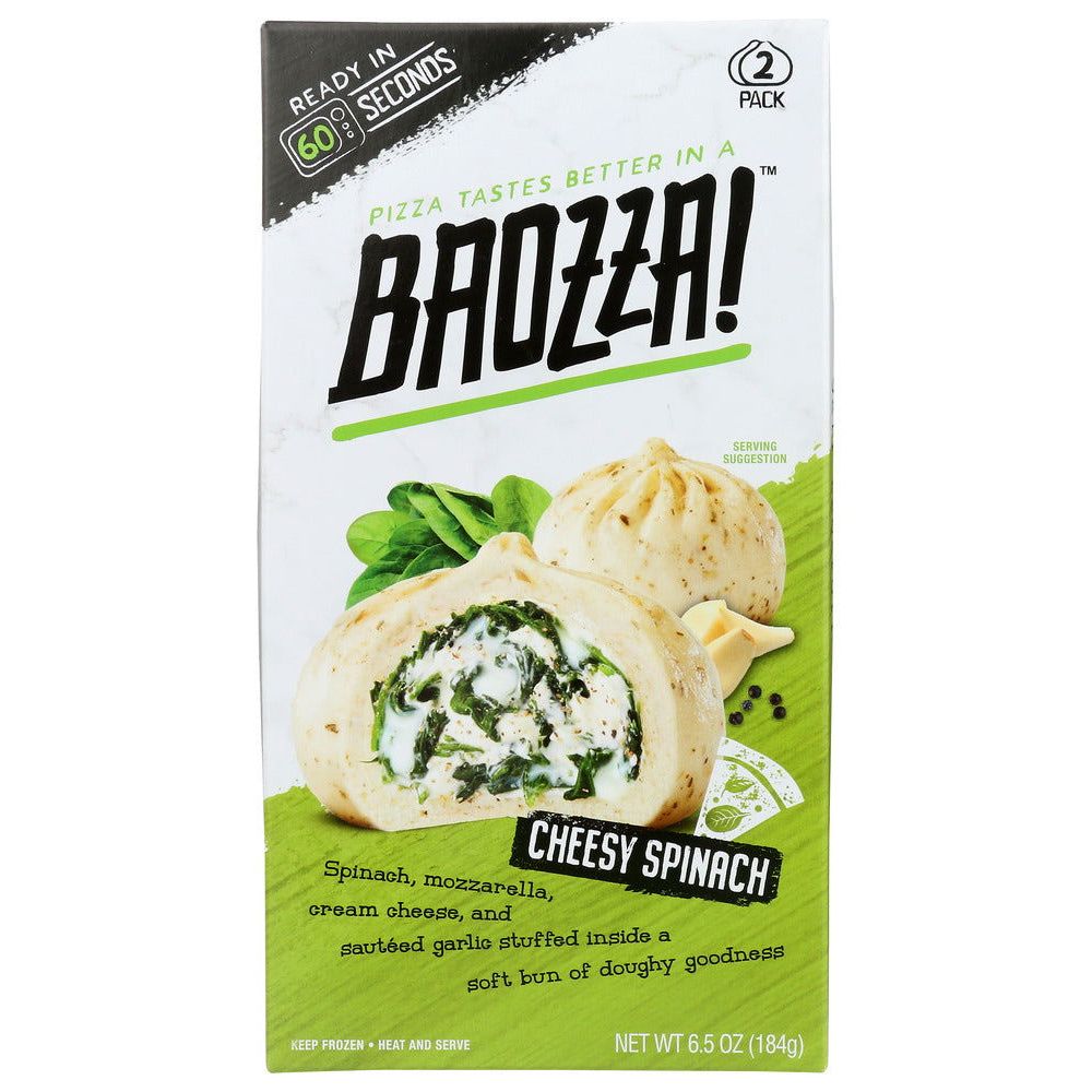 BAOZZA: Cheesy Spinach Pizza, 6.5 oz - #tag1# - #tag2#