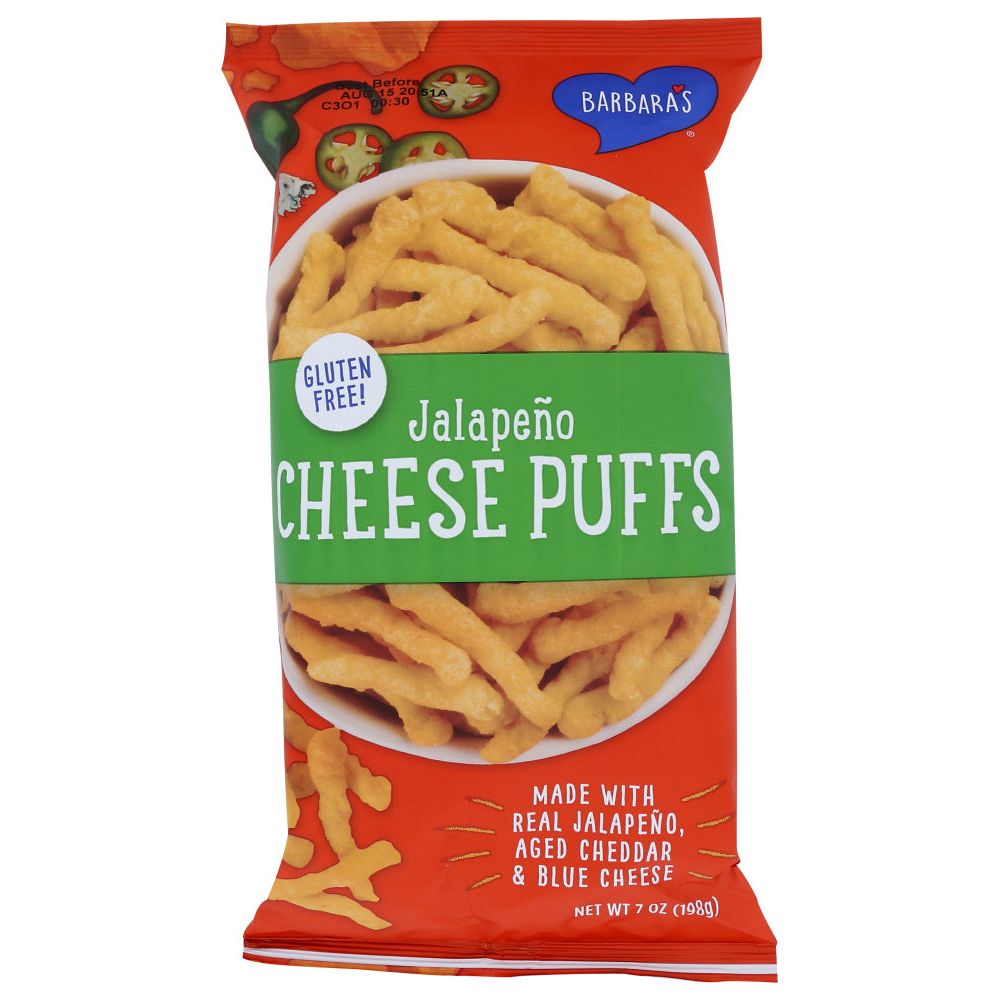BARBARA'S BAKERY: Cheese Puffs Jalapeno, 7 oz - #tag1# - #tag2#