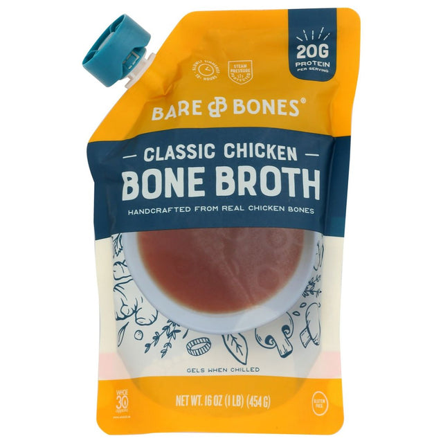 BARE BONES: Organic Chicken Bone Broth, 16 oz - #tag1# - #tag2#