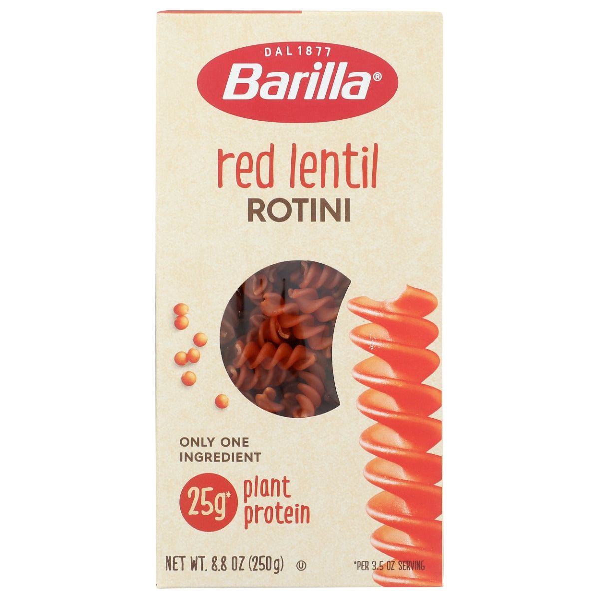 BARILLA: Red Lentil Rotini Pasta, 8.8 oz - #tag1# - #tag2#