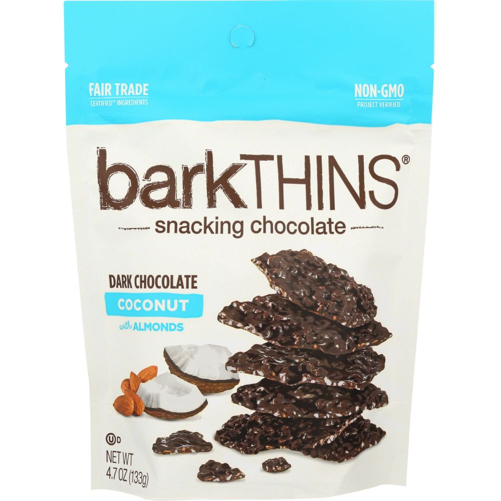 BARKTHINS: Dark Chocolate Toasted Coconut With Almonds, 4.7 oz - #tag1# - #tag2#