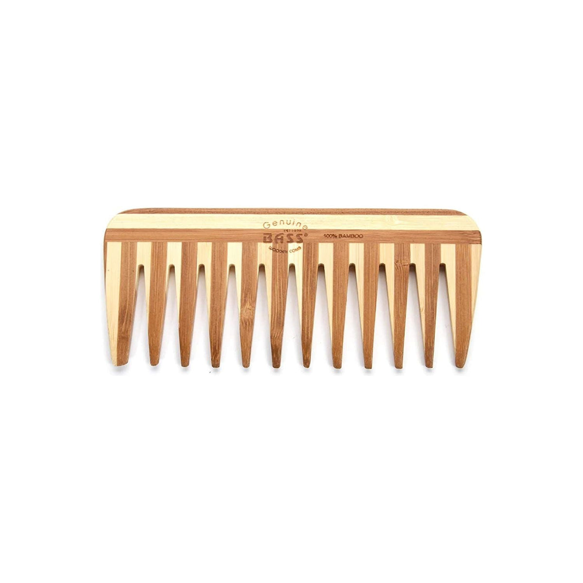 BASS BRUSHES: Comb Bamboo Striped Dark, 1 ea - #tag1# - #tag2#