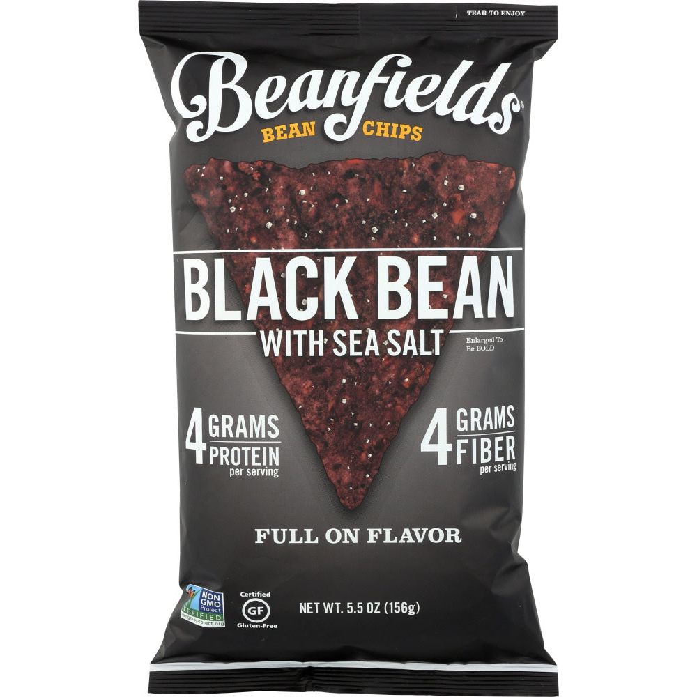 BEANFIELDS: Black Bean and Sea Salt Chips, 5.5 oz - #tag1# - #tag2#