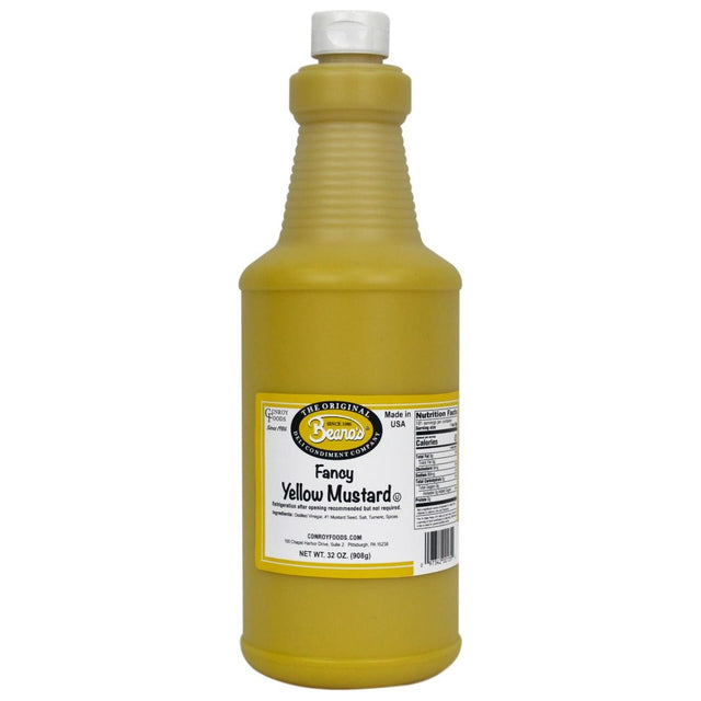 BEANOS: Fancy Yellow Mustard, 32 oz - #tag1# - #tag2#