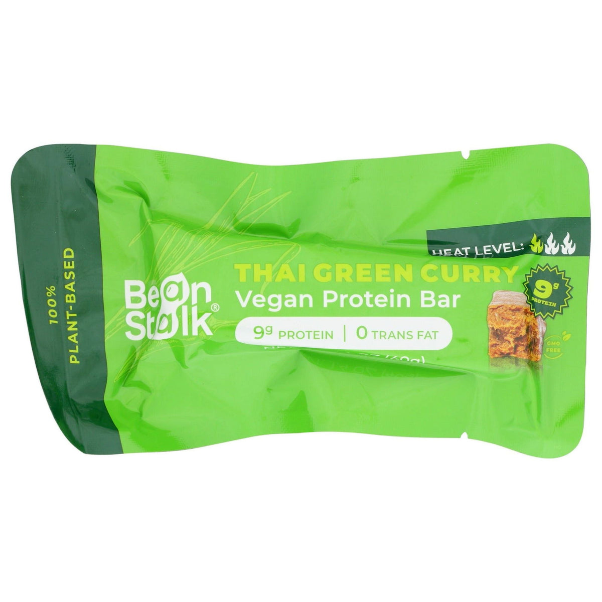 BEANSTALK BRANDS: Thai Green Curry Vegan Protein Bar, 1.4 oz - #tag1# - #tag2#