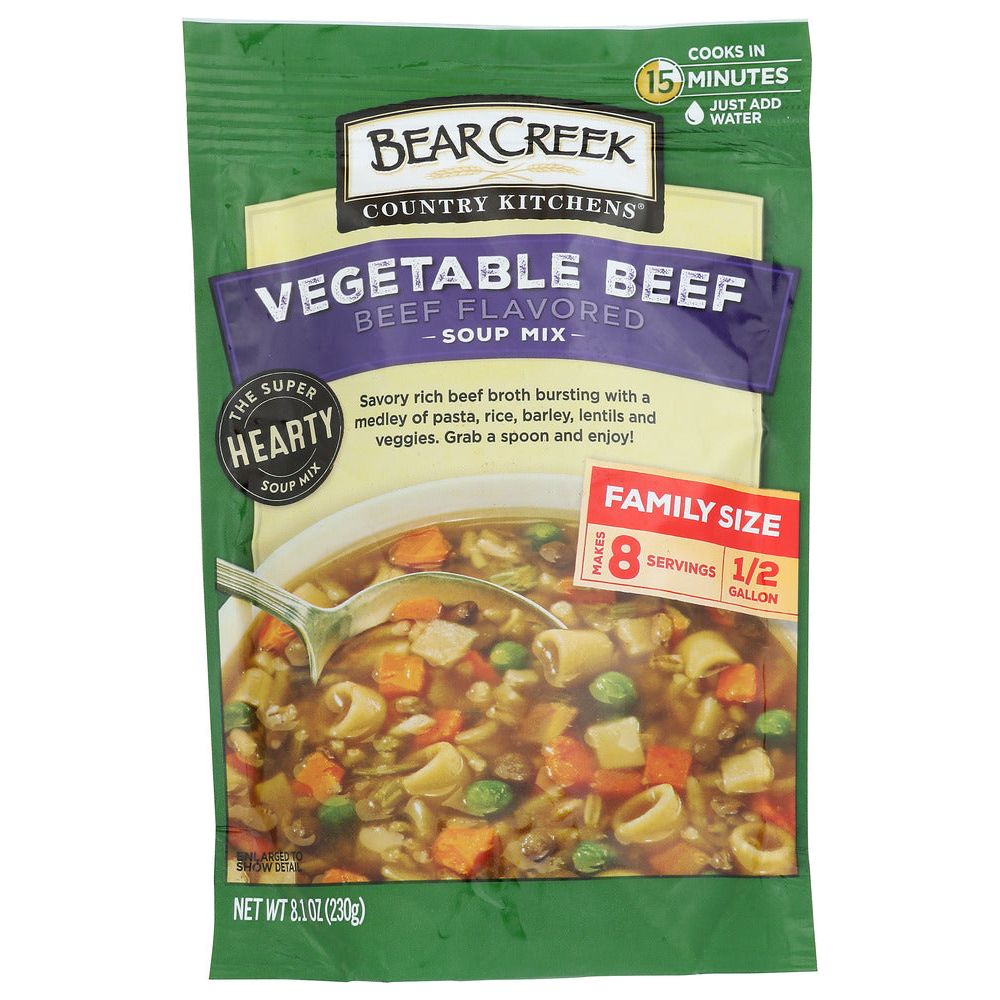 BEAR CREEK: Vegetable Beef Soup Mix, 8.1 oz - #tag1# - #tag2#