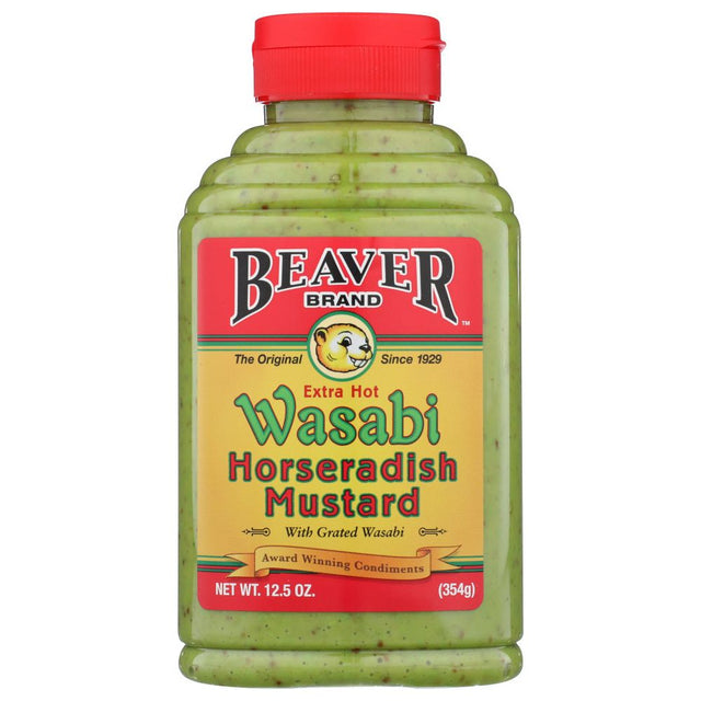BEAVER: Wasabi Horseradish Mustard, 12.5 oz - #tag1# - #tag2#
