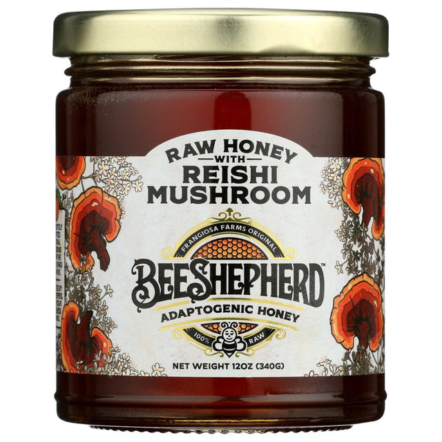 BEE SHEPHERD: Reishi Mushroom Raw Honey, 12 oz - #tag1# - #tag2#
