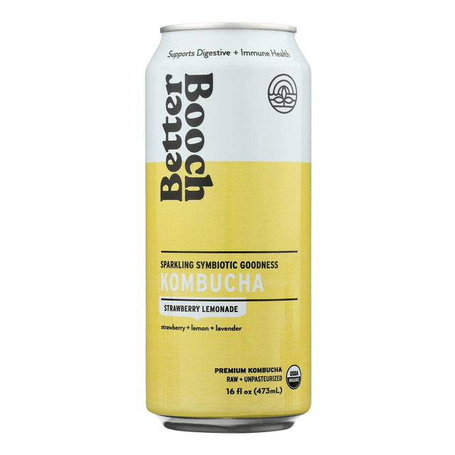 BETTER BOOCH: Kombucha Strawberry Lemonade, 16 fo - #tag1# - #tag2#