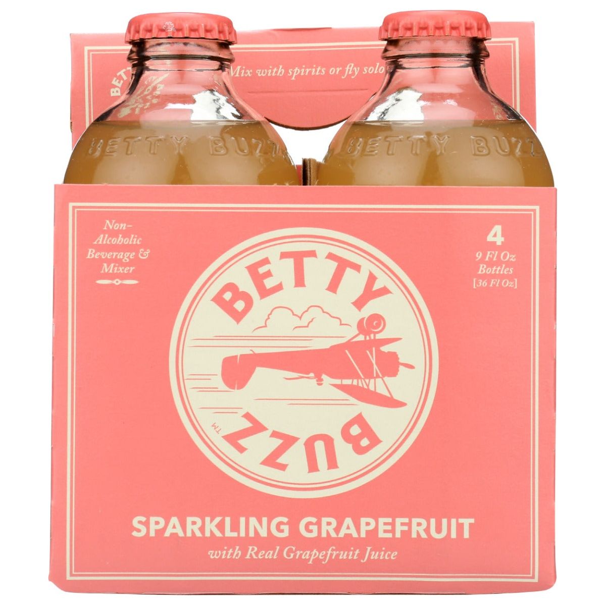 BETTY BUZZ: Sparkling Grapefruit Bottles 4Pk, 36 fo - #tag1# - #tag2#