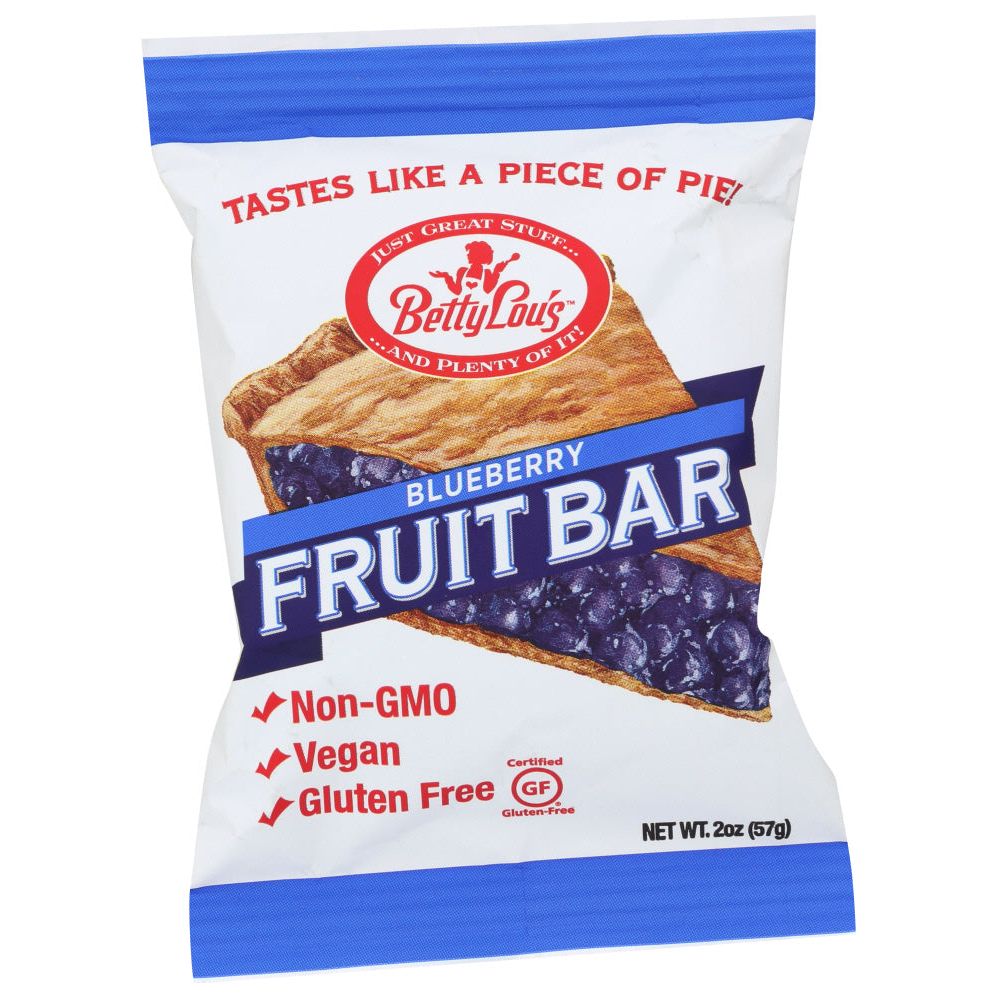 BETTY LOU'S: Fruit Bars Gluten Free Blueberry, 2 Oz - #tag1# - #tag2#