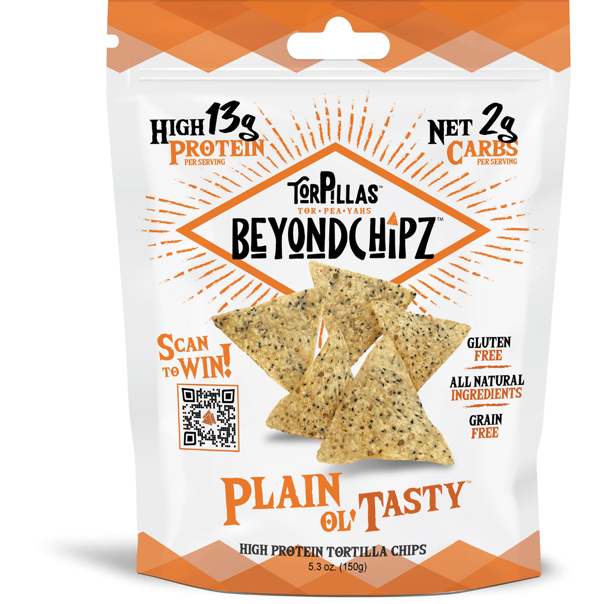 BEYONDCHIPZ: Plain Ol Tasty Chips, 5.3 oz - #tag1# - #tag2#