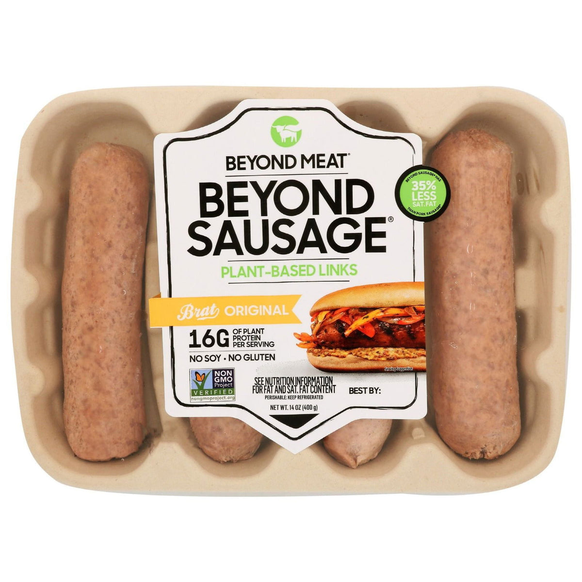 BEYOND MEAT: Beyond Sausage Brat Original Plant Based Links, 14 oz - #tag1# - #tag2#