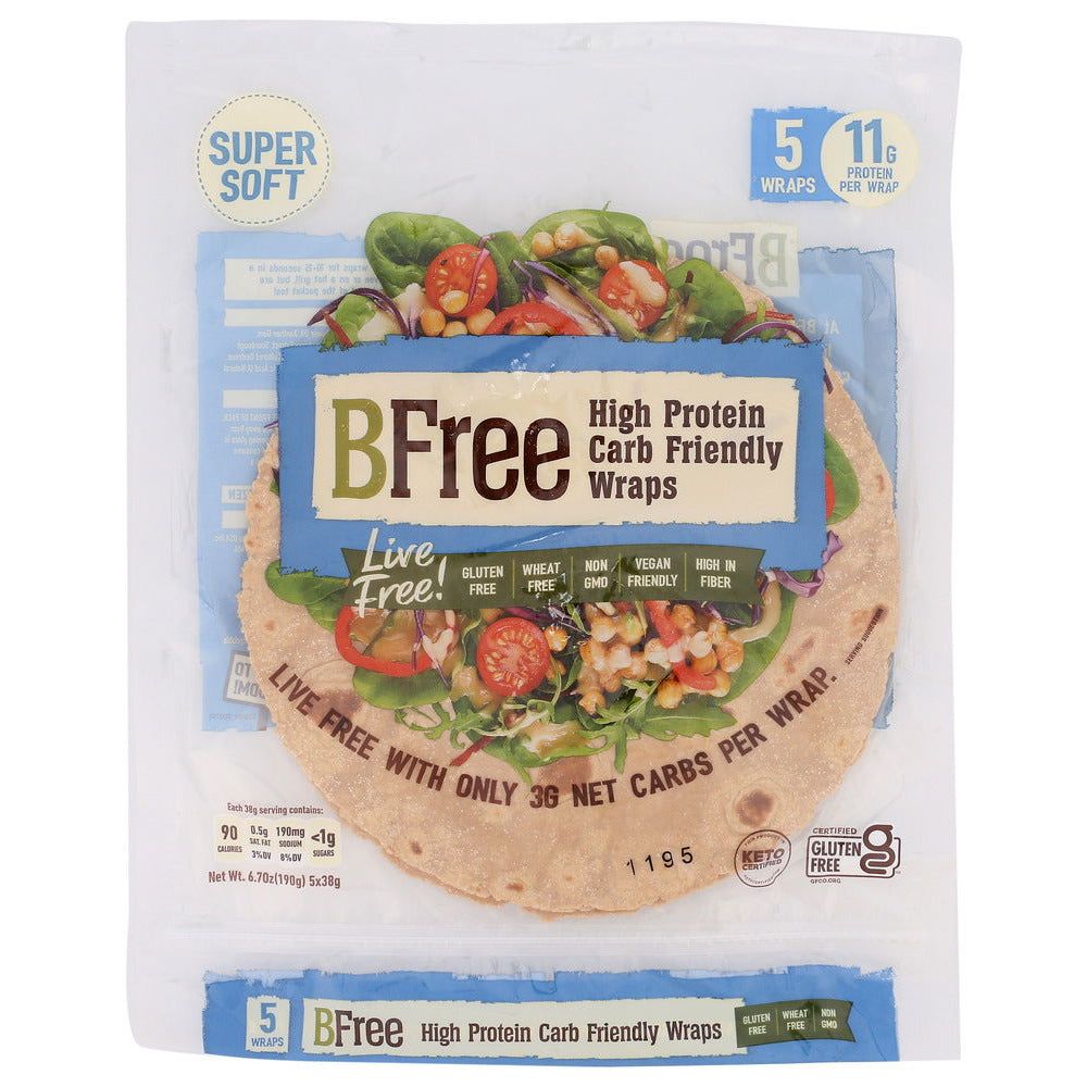 BFREE: High Protein Wraps, 4 pc - #tag1# - #tag2#