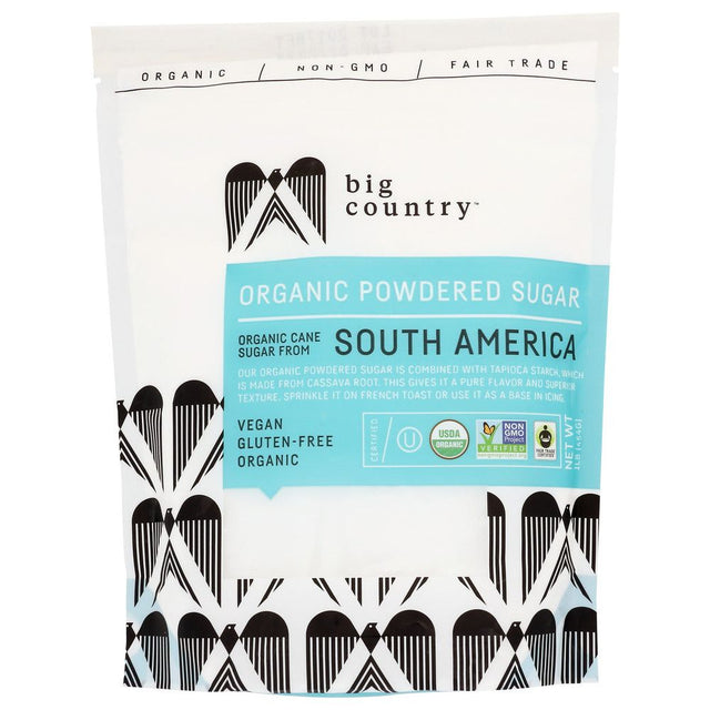 BIG COUNTRY FOODS: Organic Powdered Sugar, 16 oz - #tag1# - #tag2#