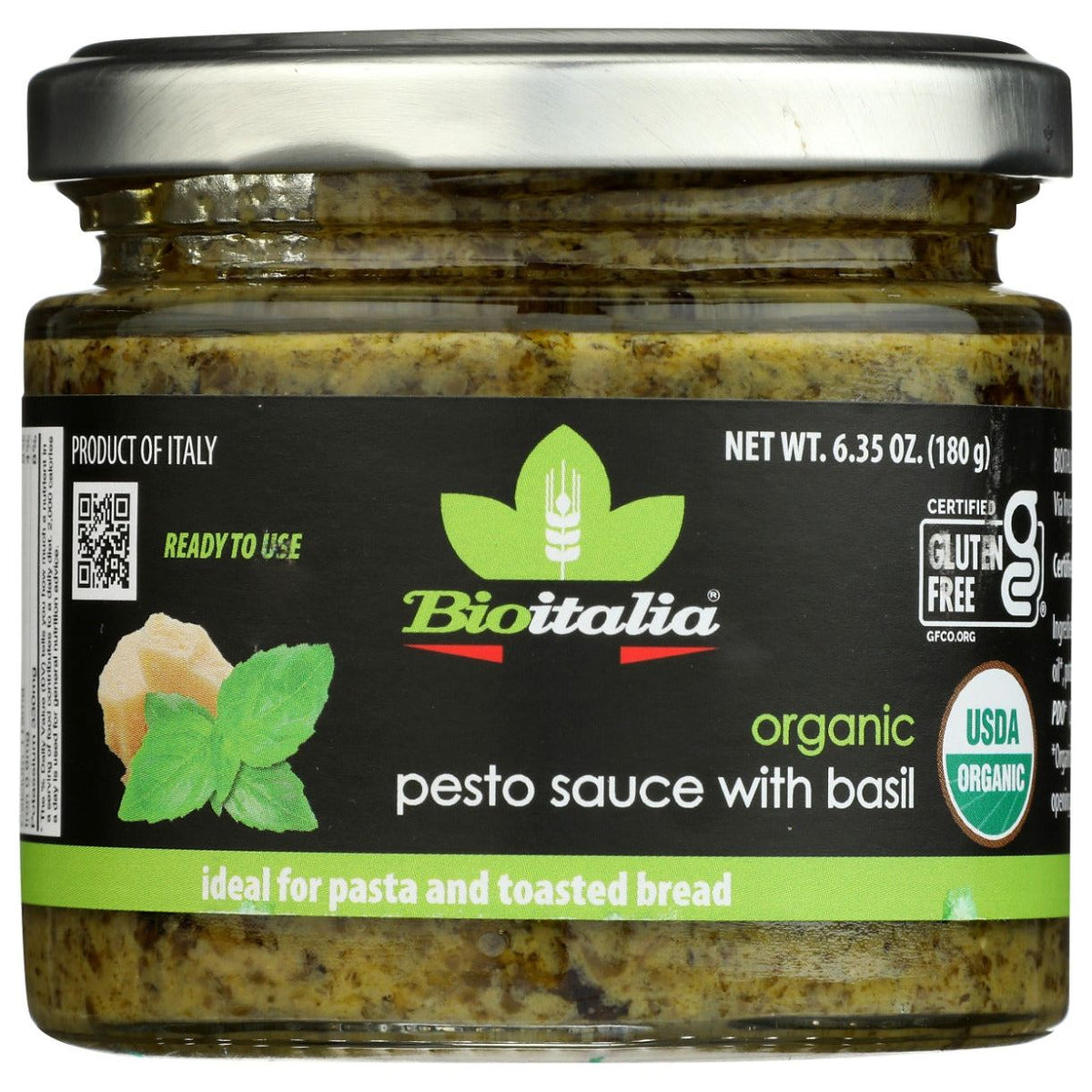 BIOITALIA: Organic Pesto Sauce with Basil, 6.35 oz - #tag1# - #tag2#