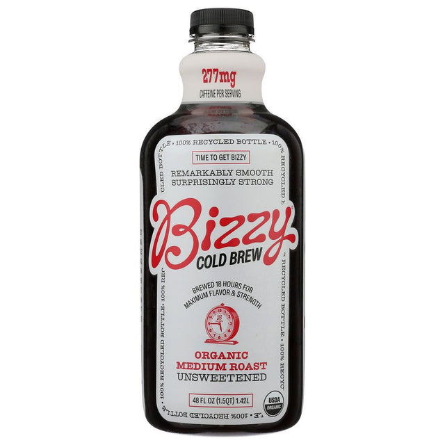 BIZZY COFFEE: Coffee Cold Brew Medium Roast Organic, 48 fo - #tag1# - #tag2#