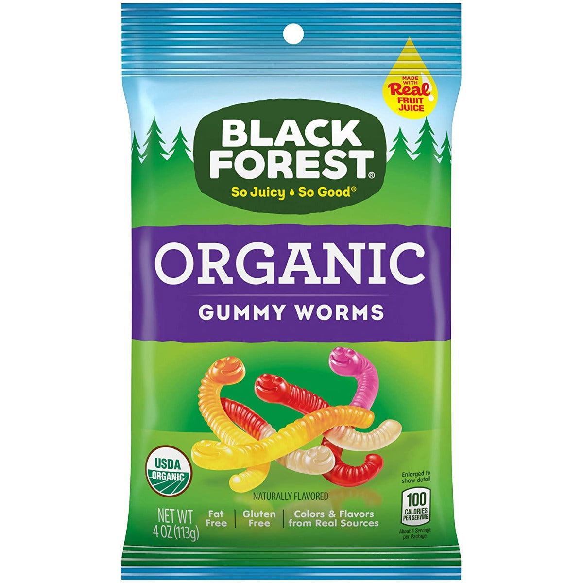 BLACK FOREST: Organic Gummy Worms, 4 oz - #tag1# - #tag2#