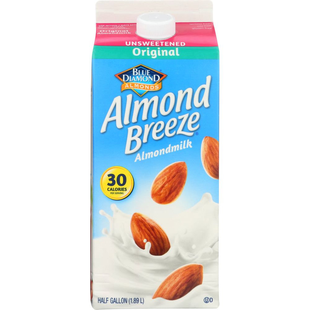 BLUE DIAMOND: Almond Breeze Almond Milk Original Unsweetened, 64 oz - #tag1# - #tag2#