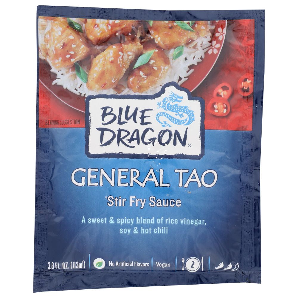 BLUE DRAGON: General Tao Stir Fry Sauce, 3.8 oz - #tag1# - #tag2#