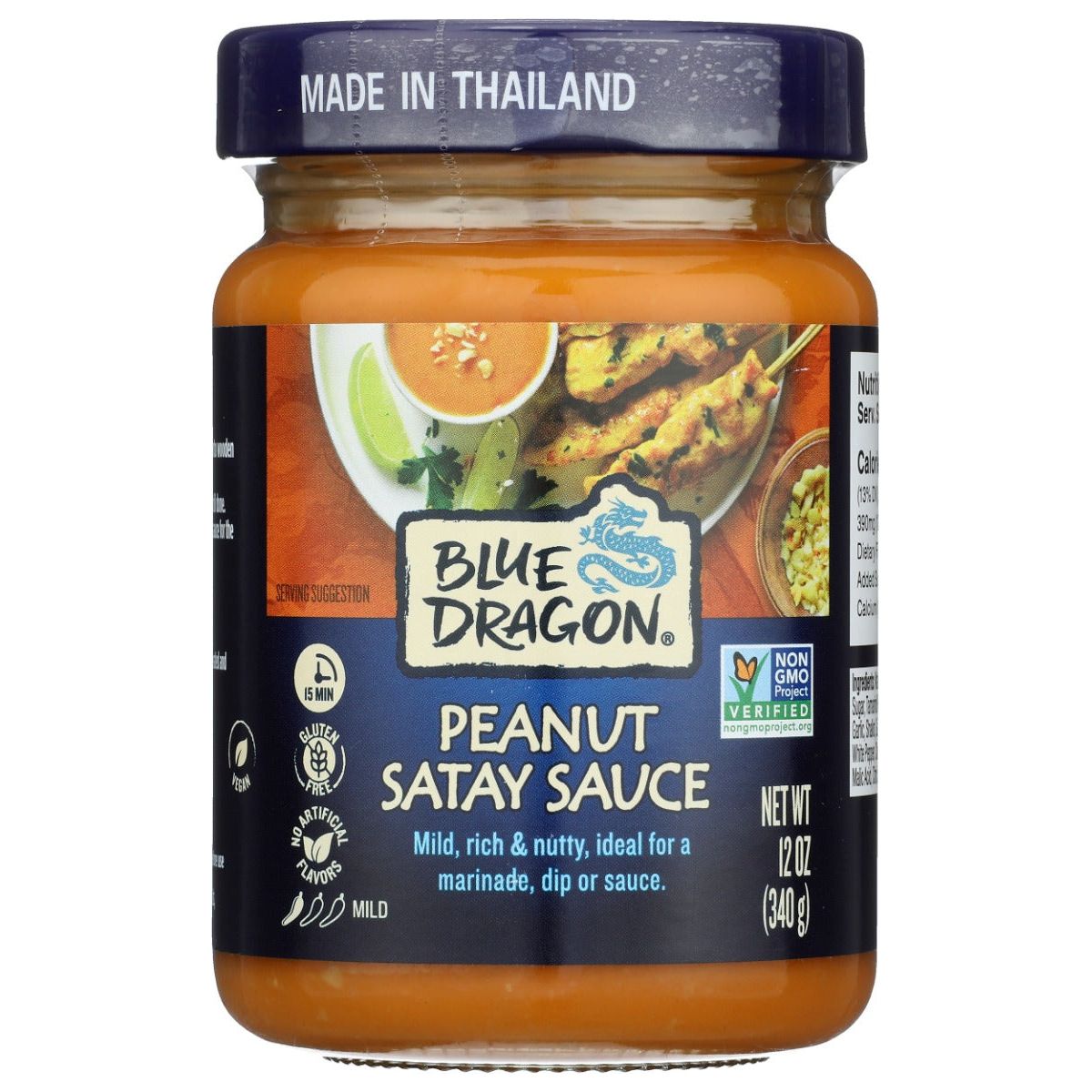 BLUE DRAGON: Peanut Satay Sauce, 12 fo - #tag1# - #tag2#