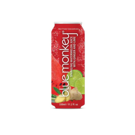 BLUE MONKEY: Sparkling Watermelon Juice With Ginger and Lime, 11.2 fo - #tag1# - #tag2#