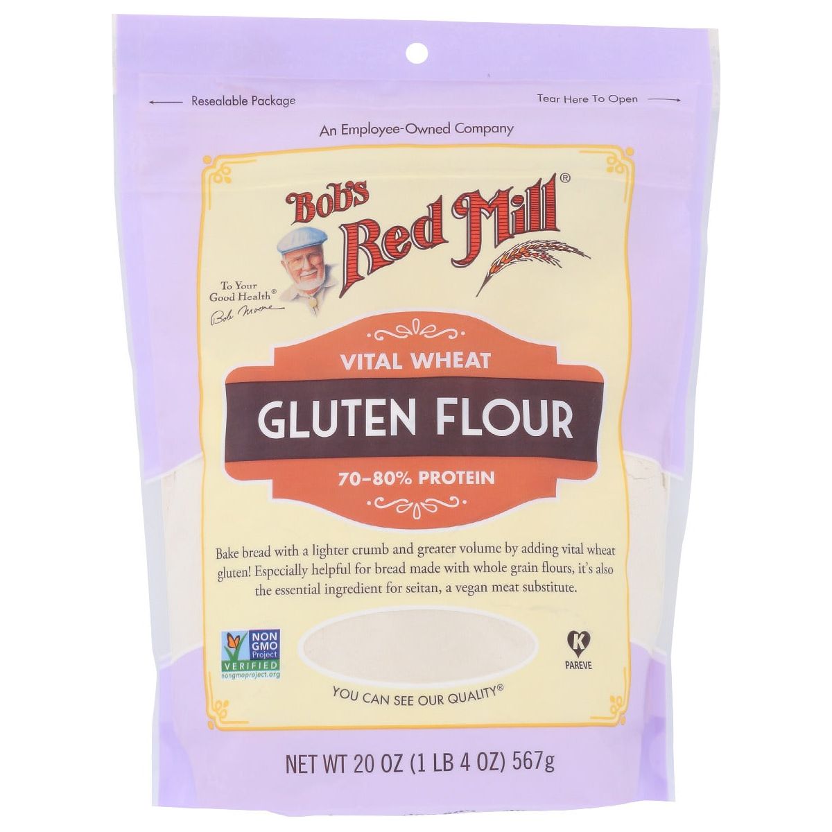 BOBS RED MILL: Flour Wheat Gluten, 20 oz - #tag1# - #tag2#