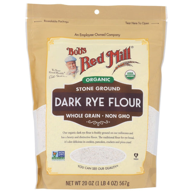 BOBS RED MILL: Organic Dark Rye Flour, 20 oz - #tag1# - #tag2#