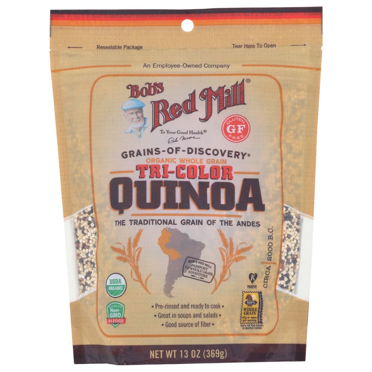BOBS RED MILL: Organic Tricolor Quinoa Grain, 13 oz - #tag1# - #tag2#