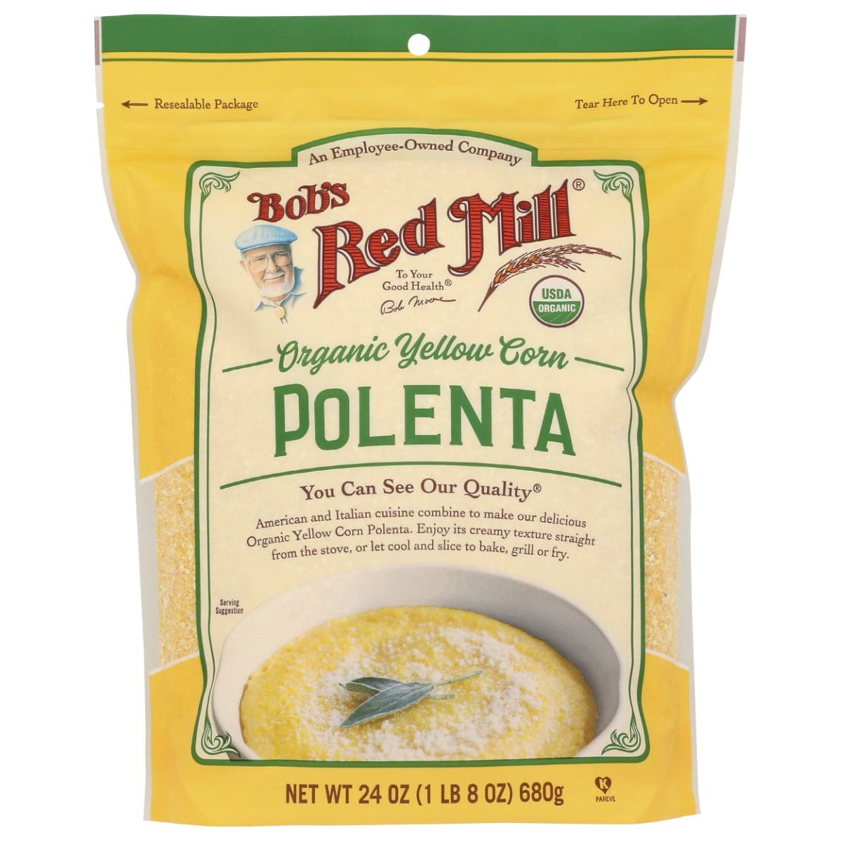 BOBS RED MILL: Organic Yellow Corn Polenta, 24 oz - #tag1# - #tag2#