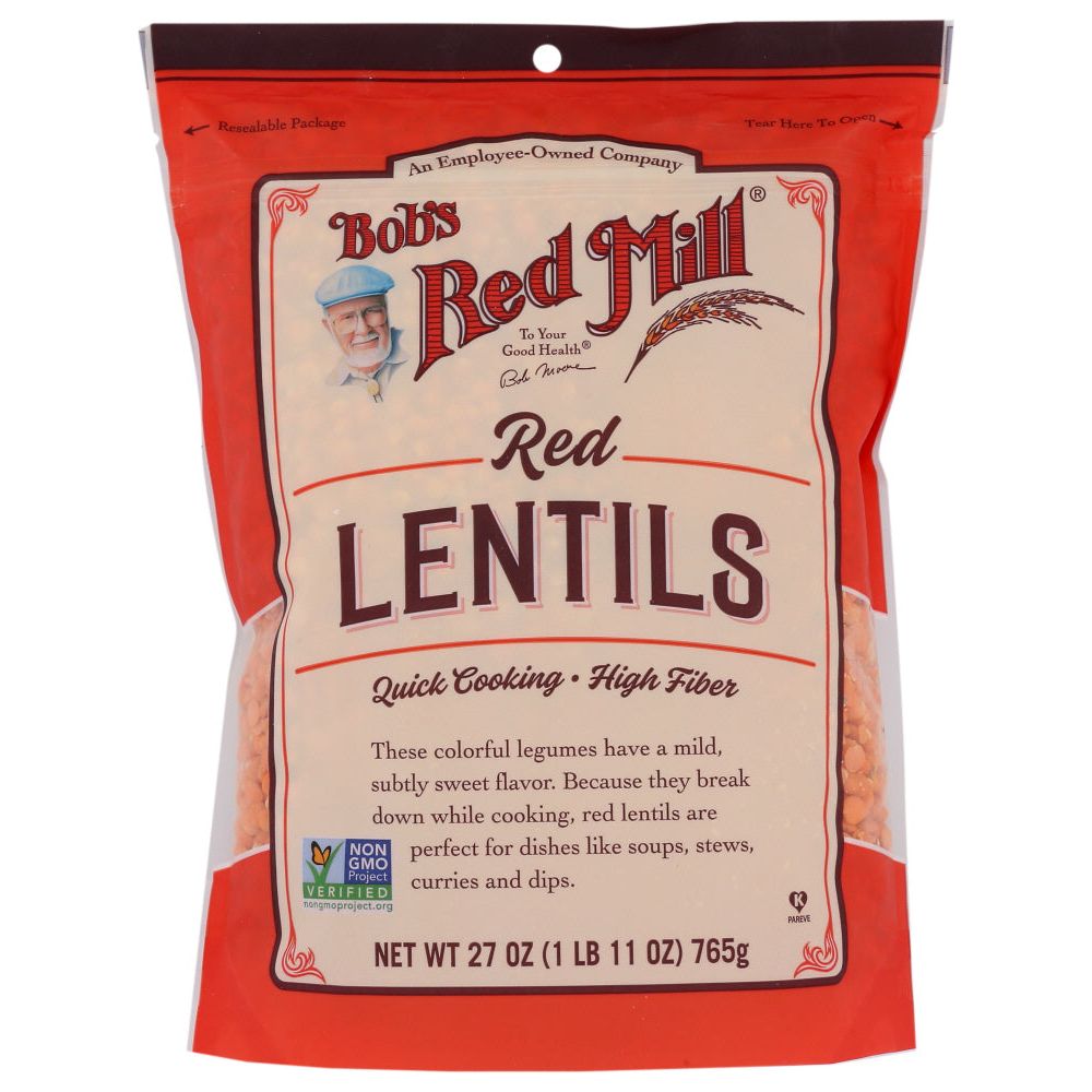 BOBS RED MILL: Red Lentils, 27 oz - #tag1# - #tag2#