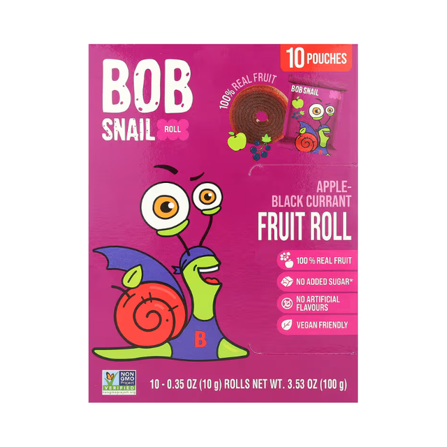 BOB SNAIL: Apple Black Currant Fruit Rolls, 10 pk - #tag1# - #tag2#