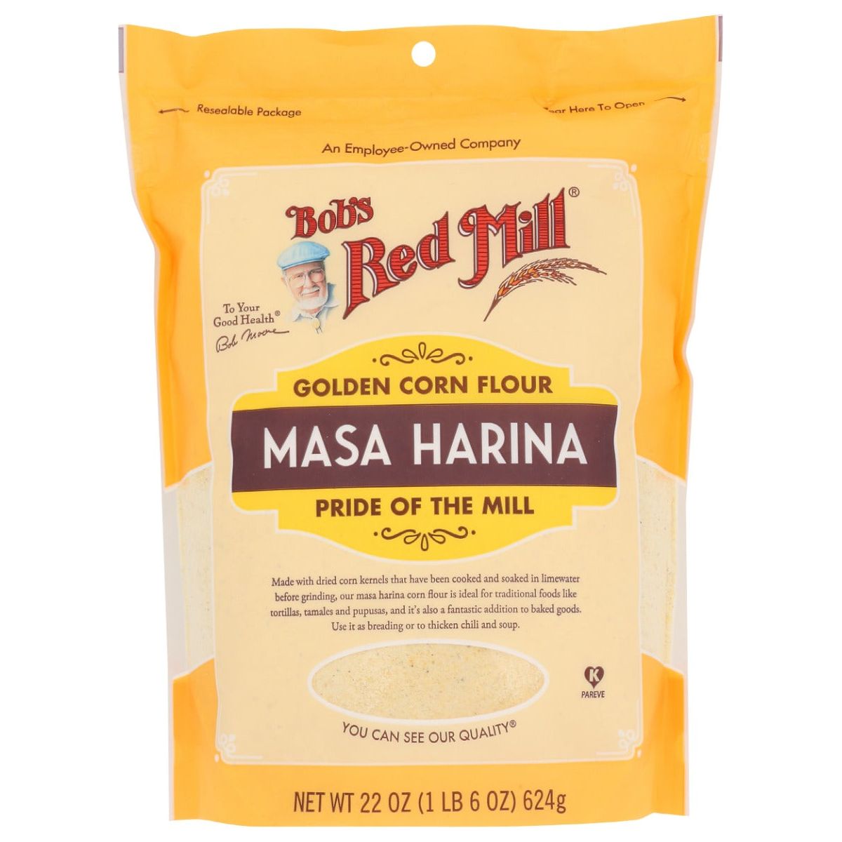 BOB'S RED MILL: Golden Corn Flour Masa Harina, 22 oz - #tag1# - #tag2#