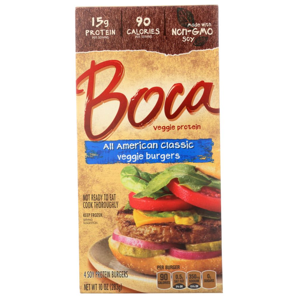 BOCA: All American Classic Veggie Burgers, 10 oz - #tag1# - #tag2#